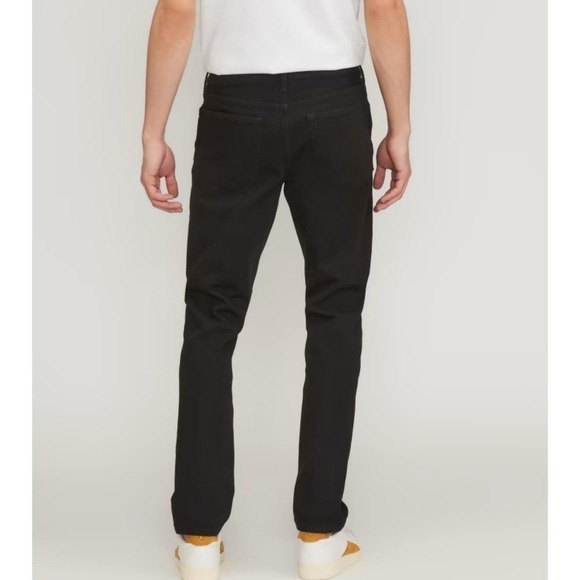 Everlane The Slim 4-Way Stretch Organic Jean | Uniform Black 35x32 - Picture 2 of 6
